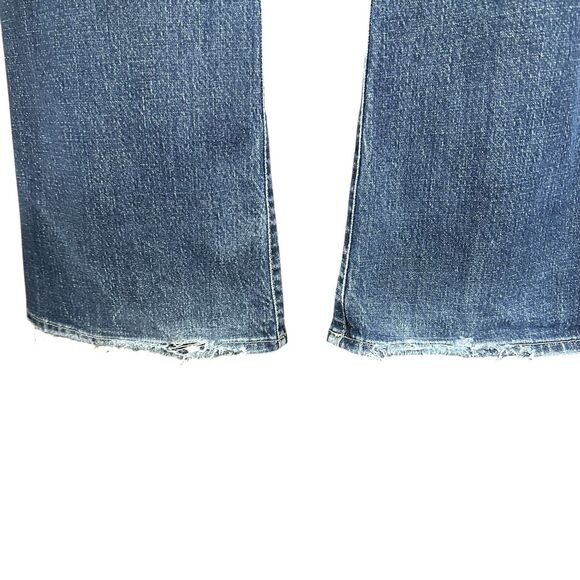 Guess Men 31 X 32 Cliff Boot Cut Jeans Distressed Denim Y2K Casual Grunge Ripped - Picture 8 of 9